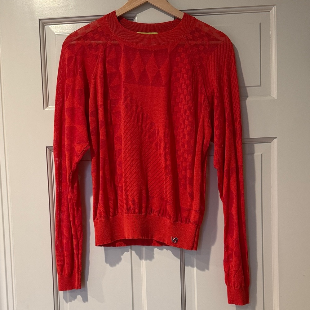 Versace Jeans Collection Vibrant Red Knitwear